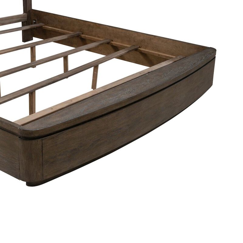 Liberty Furniture Cascade Falls Queen Panel Bed with LED Touch Light - Satin Espresso Oak image number 7
