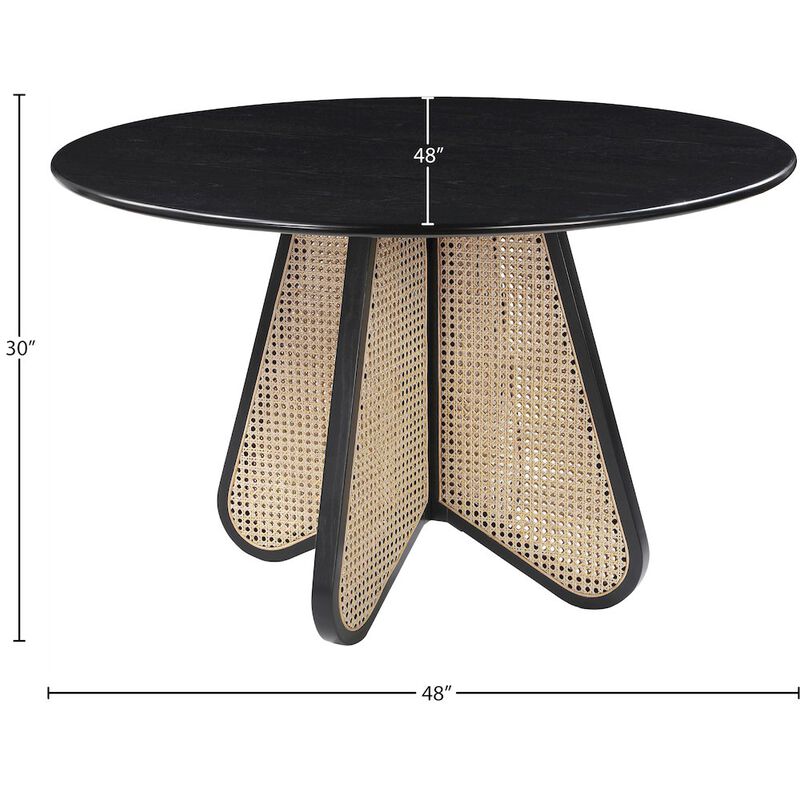 Meridian Furniture Butterfly Black Dining Table