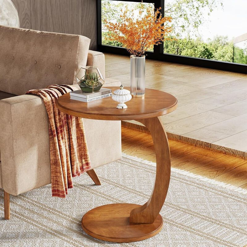 C-Shaped End Table image number 3