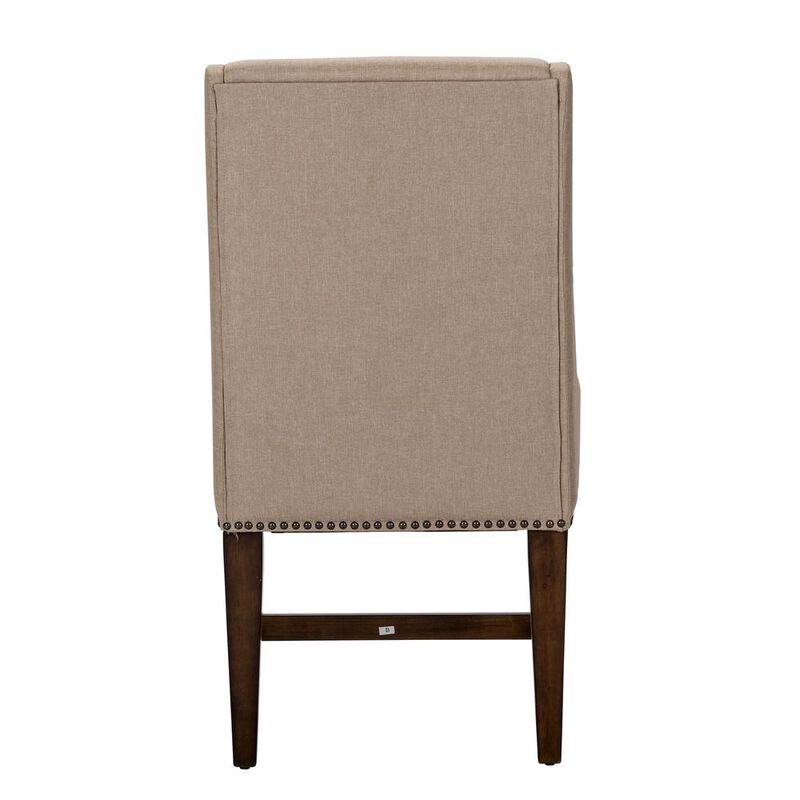 Liberty Furniture Armand Upholstered Side Chair (RTA)-Set of 2 in Antique Brownstone image number 2