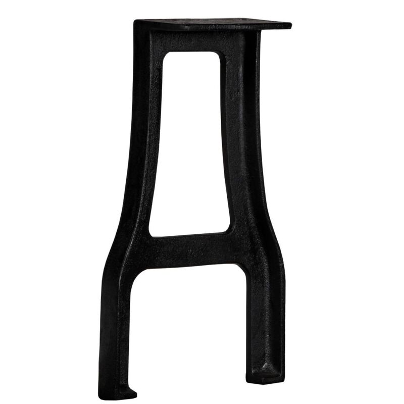 vidaXL Antique-Style Bench Legs - 2 pcs A-Frame Cast Iron, Black - Durable, Polished, and Lacquered Finish - Versatile Use for Bench, Side Table, End Table