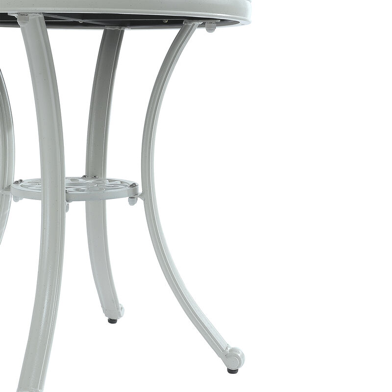 MONDAWE Elegant Patio Cast Aluminum Bistro 3-Piece Dining Set – Indoor & Outdoor Chic Furniture