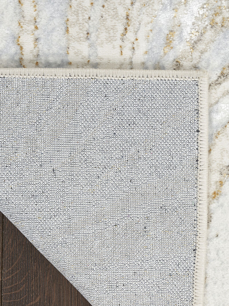 Glitz GLZ22 Gray/Gold 5'3" x 7'3" Rug