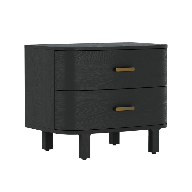 Solara Black Nightstand image number 3