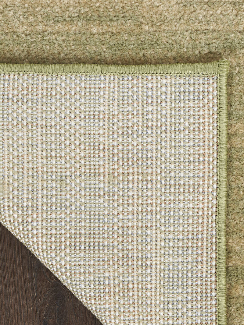 Nourison Essentials NRE01 Green/Gold 7' x Square Rug image number 1