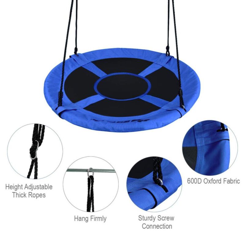 Hivvago Flying Saucer Tree Swing Indoor Outdoor Play Set