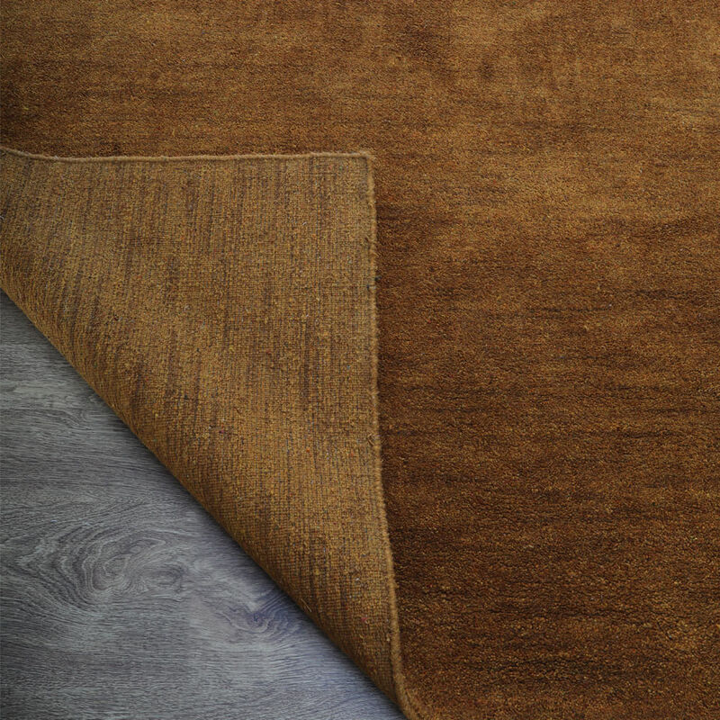 RUGSOTIC CARPETS HAND KNOTTED LOOM WOOL ECO-FRIENDLY AREA RUGS  - Rectangle, Solid Plain Design, High Pile Handmade Anti Skid Area Rugs for Living Room, Bed Room (L00111) image number 7