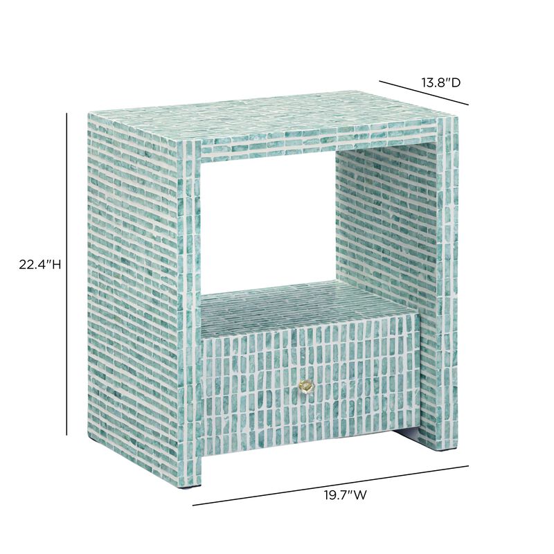 Tia Mother of Pearl Nightstand image number 7
