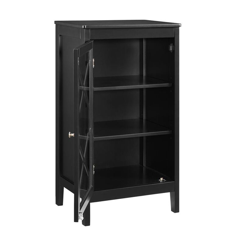Linon Fetti Black Small Cabinet