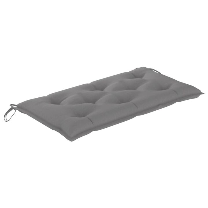 vidaXL Garden Bench Cushion Gray 43.3"x19.6"x2.7" Fabric