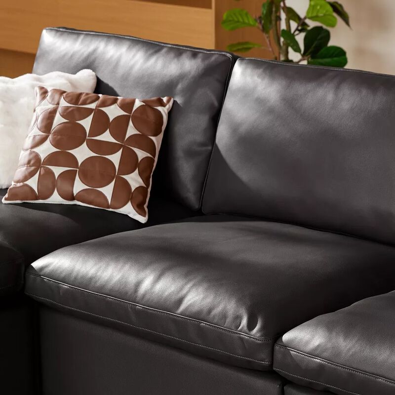 120" Modular Sectional Sleeper Sofa, 6-Seat Couch Bed with Storage Ottoman Deep Seat for Living Room image number 7