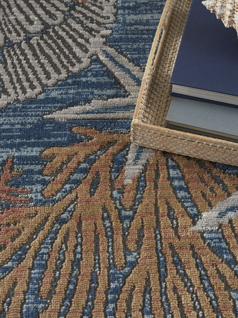 Seaside SDS04 Blue/Multicolor 4' x 6' Rug