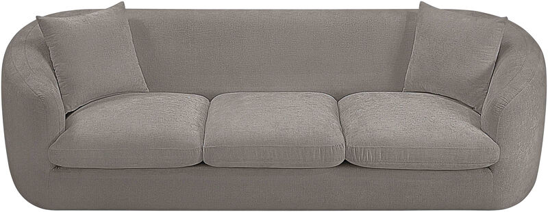 Meridian Furniture Penelope Grey Chenille Fabric Sofa