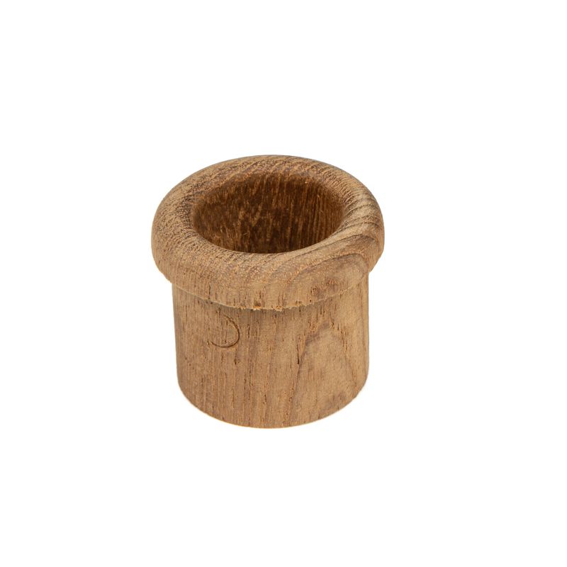 HomeRoots Set of Two Brown Wood Round Open Circle Drawer Pull Knobs image number 0