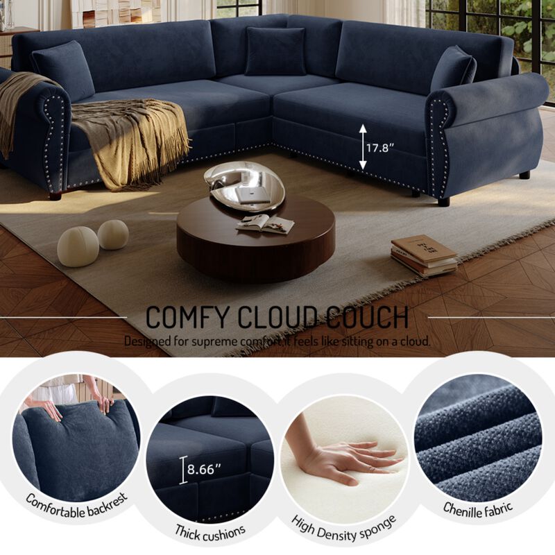Vickco L-Shaped Sofa image number 5