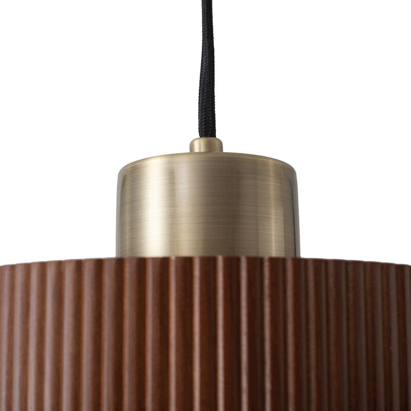 NOVA OF CALIFORNIA Tambo Pendant Light - Dark Walnut