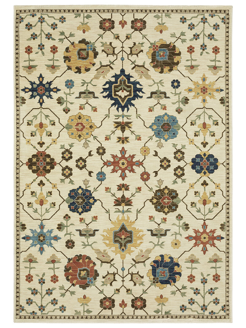 Francesca 5'3" x 7'6" Ivory Rug image number 0