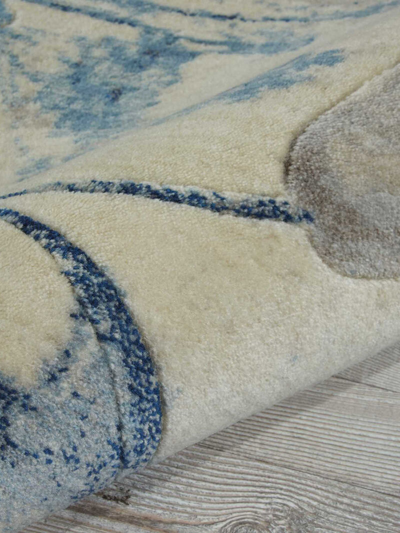 Somerset ST18 Ivory/Blue 2' x 5'9" Rug