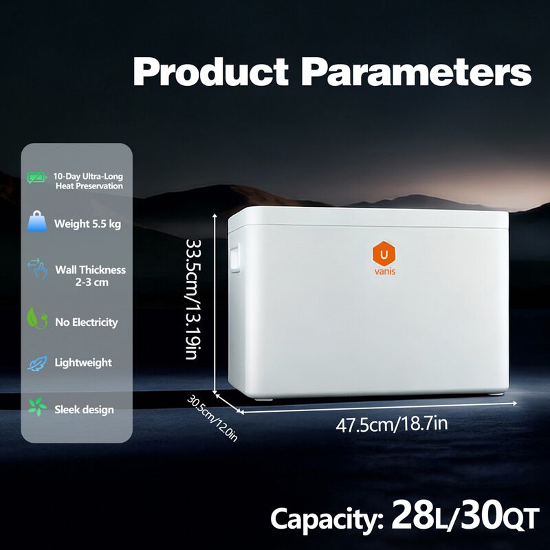 30QT U8Pro Vacuum Insulated Cooler, 10-Day Cold Retention, Portable Ice Chest for Camping, Tailgating & Outdoor Activities image number 2