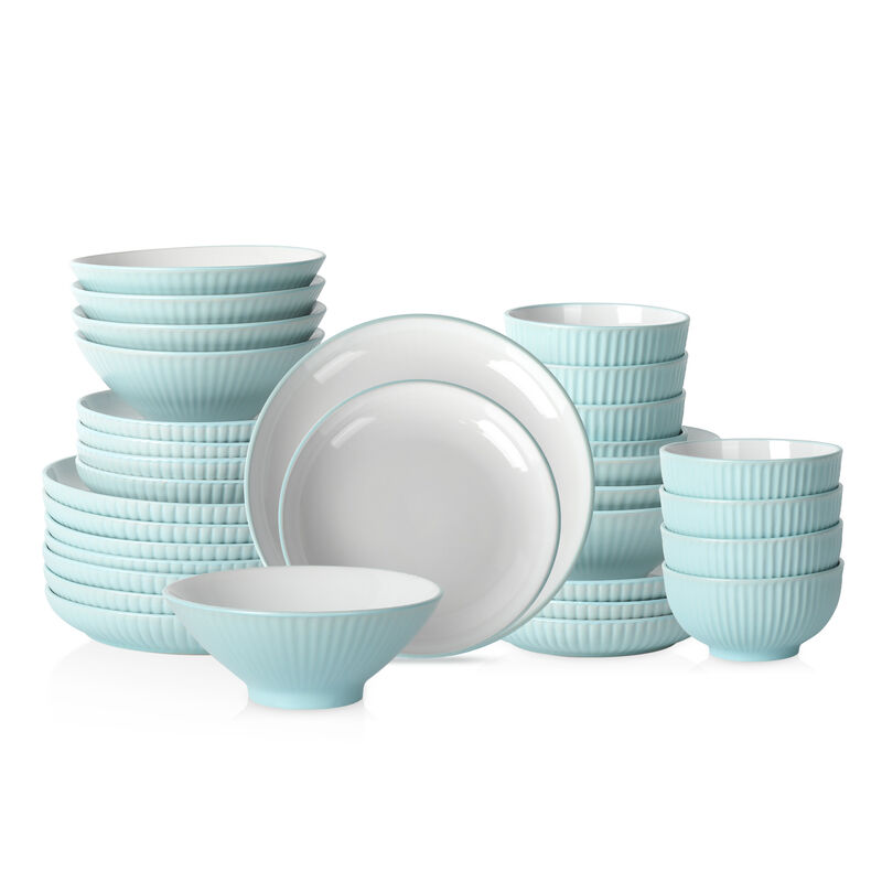 Christian Siriano Lustra Stoneware 32 Piece Dinnerware Set