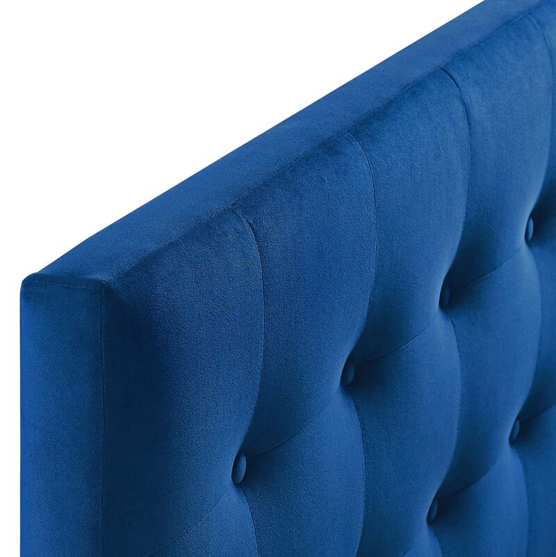 Emily Biscuit Tufted Performance Velvet Full Headboard image number 3