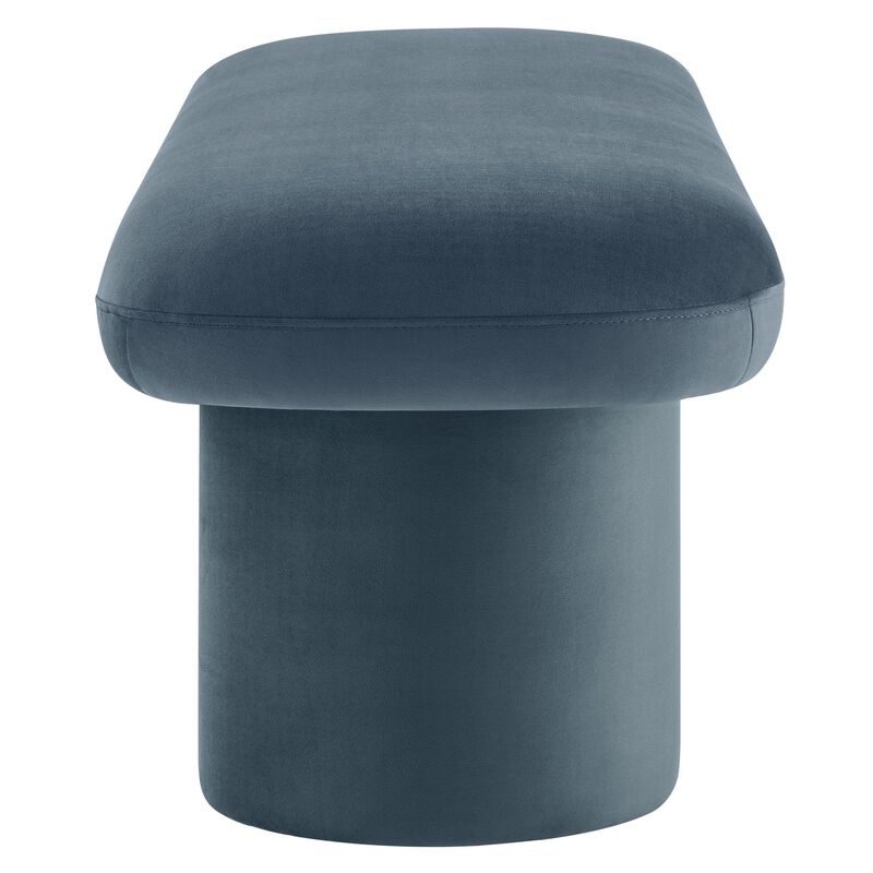 Modway Orla Performance Velvet Upholstered Bench in Taupe image number 6