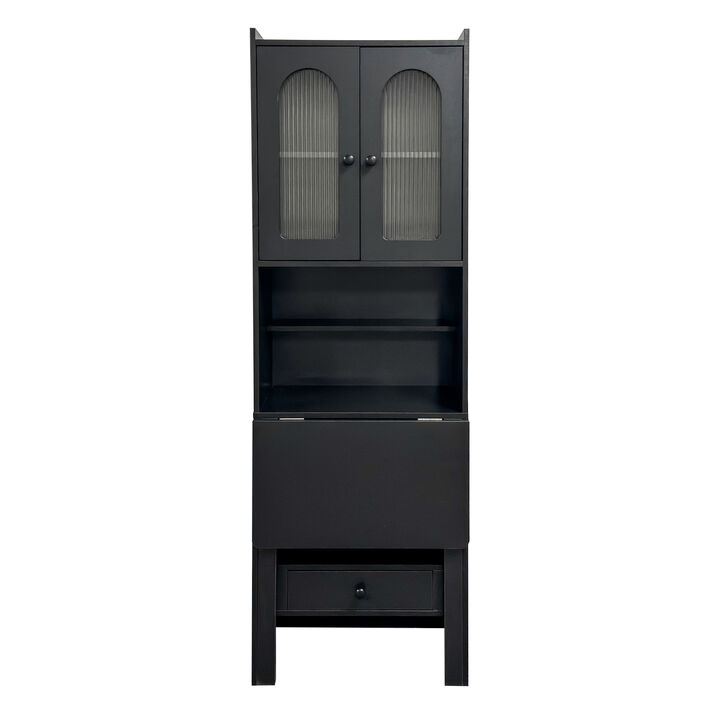 Gwafto Fold-Out  Desk Cabinet