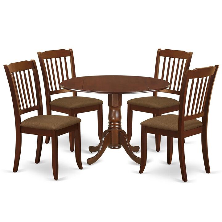East West Furniture Dining Room Set Mahogany