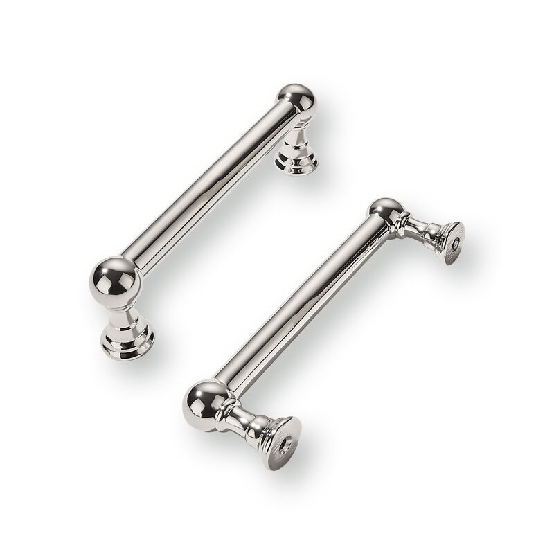khtumeware 2 Pack 3 Inch Hole Center Polished Nickel Cabinet Pulls Heavy Duty Solid Cabinet Handles cabinets Dressers Kitchens H