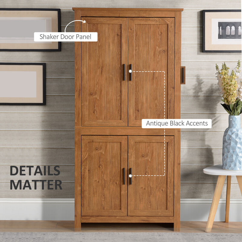 Multi-Tier Storage Cabinet with Closed Compartments for Home Organization image number 6