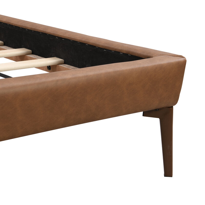 Christopher Knight Home Solis Contemporary Faux Leather Platform Bed with 2 Night Lights