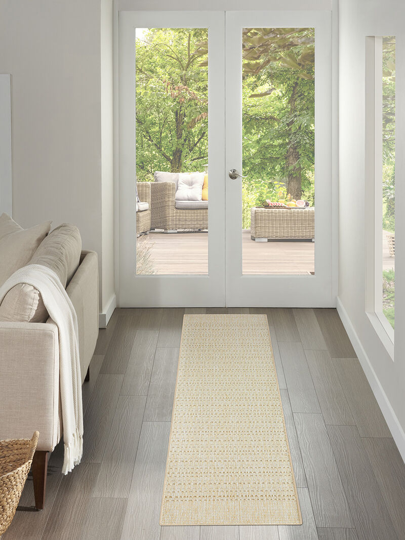 Tulum TLM01 Cream 2'2" x 8' Rug