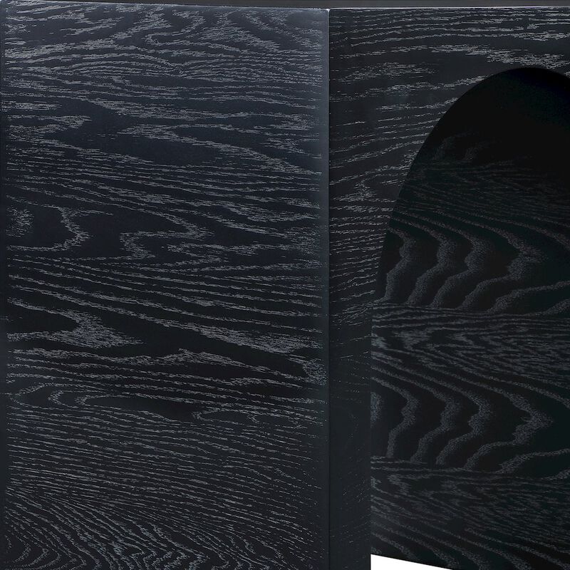 Meridian Furniture June Black Oak Console Table