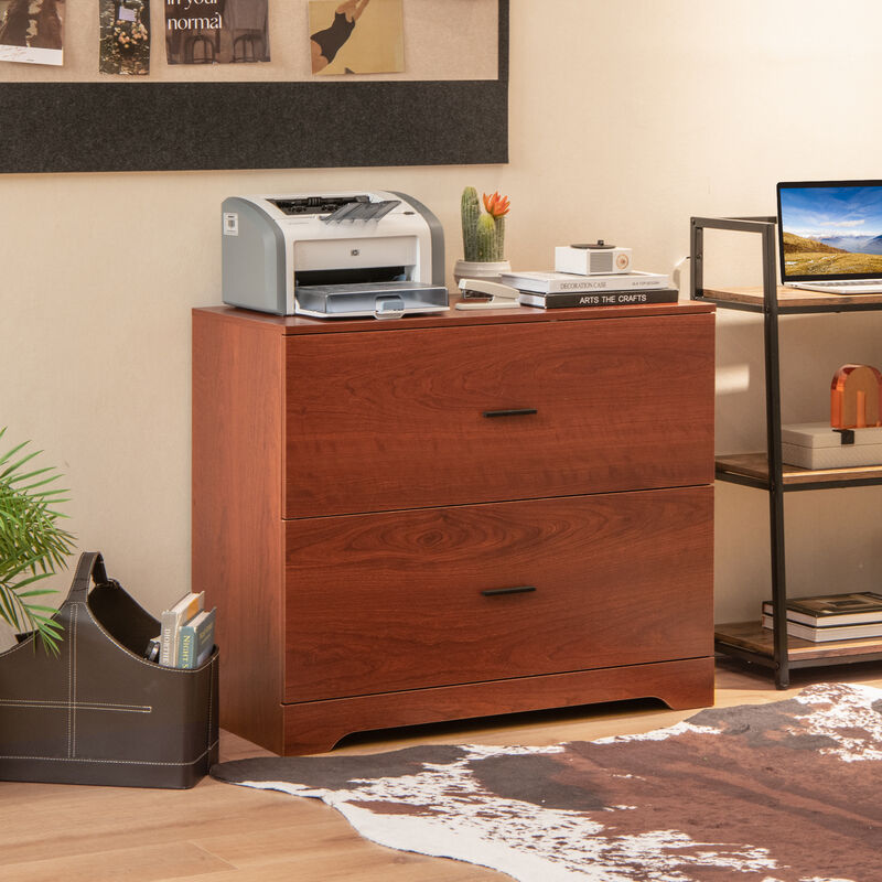 Office Filing Cabinet – 2-Drawer Lateral Storage with File Rails