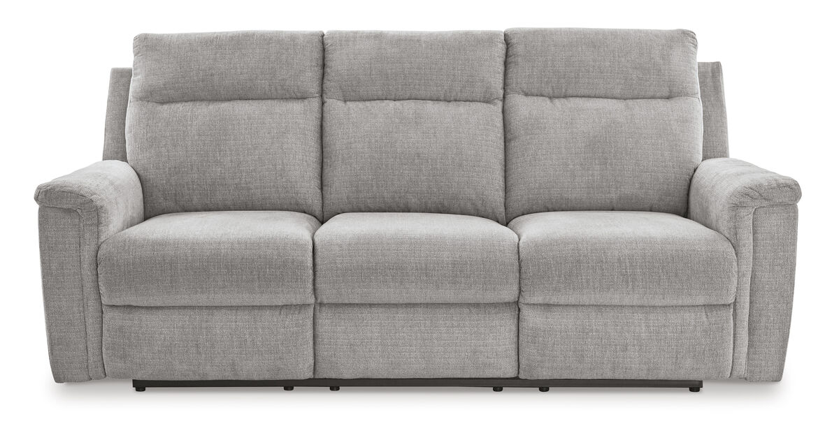 Barnsana Power Reclining Sofa in Ash