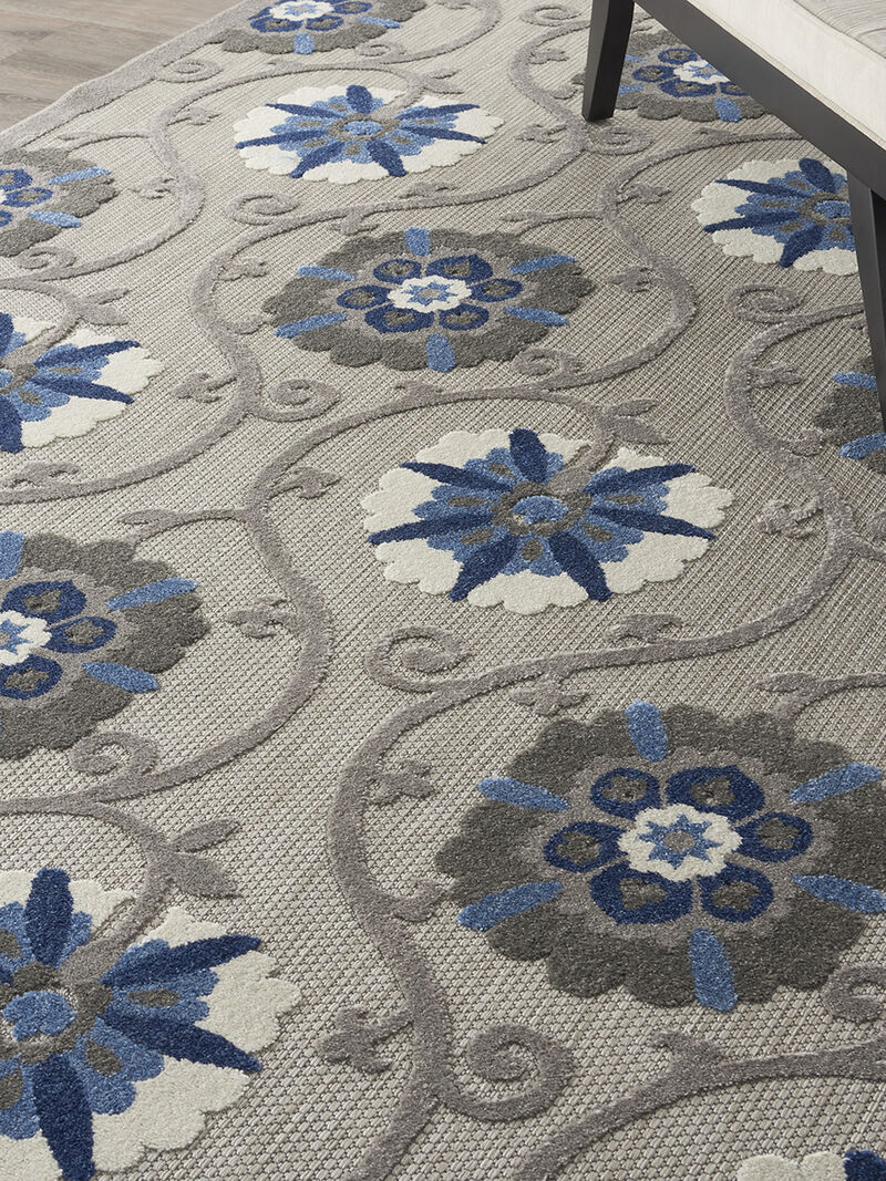 Aloha ALH19 Gray/Blue 6' x 9' Rug