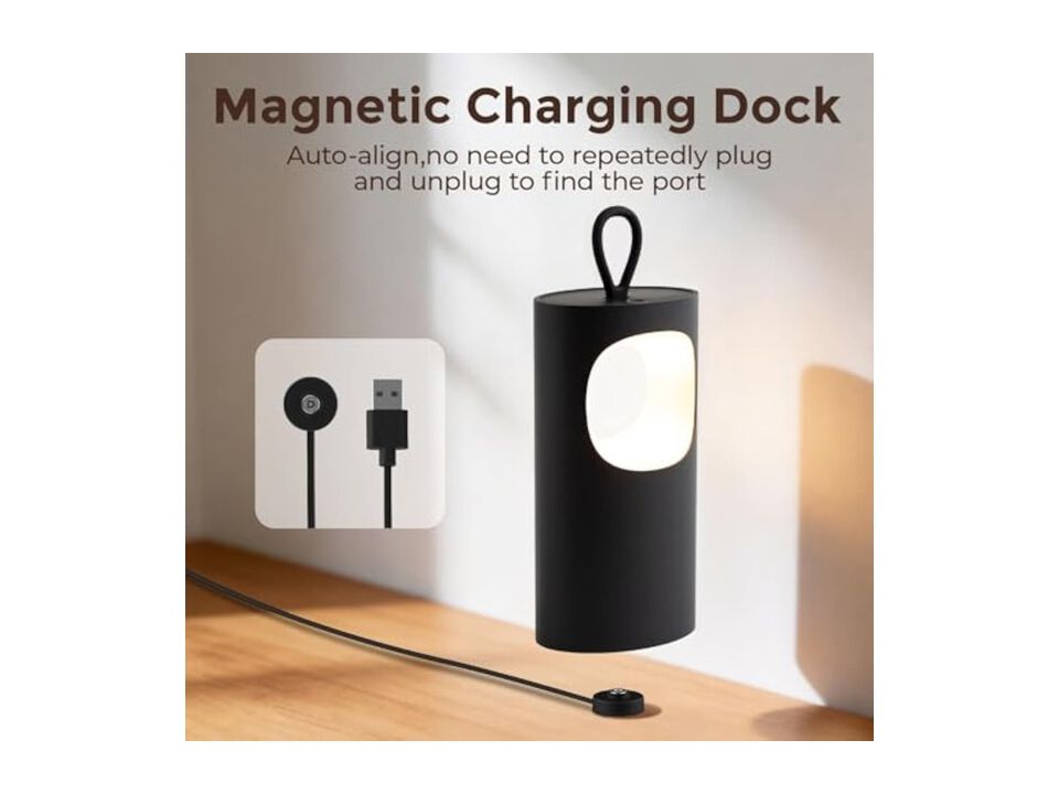 Rechargeable Cordless Waterproof Table Lamp For Living Room Bedroom Dining Room