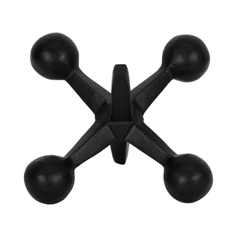 Black Metal Jacks Decor, 5" image number 2