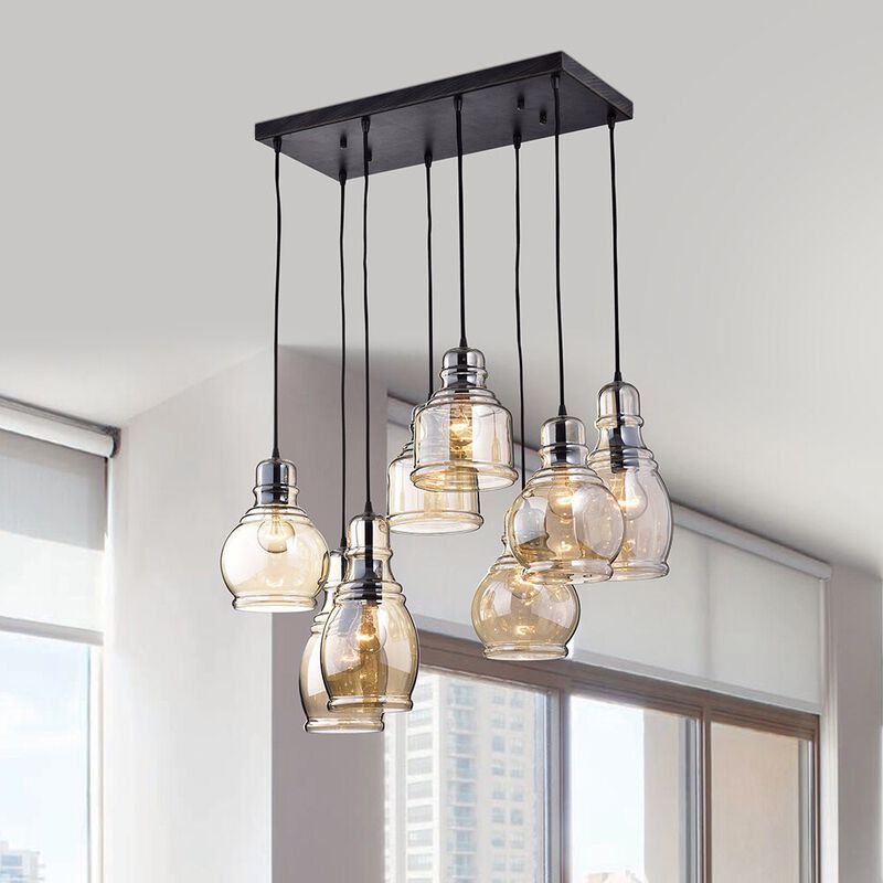 Versailles Heritage Antique Glass Pendant Lights image number 1