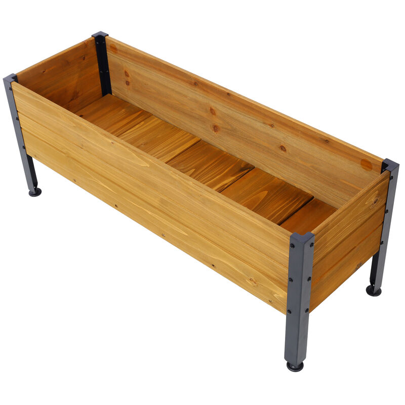 Streamdale Elevated Rectangular Garden Planter for Patio and Balcony
