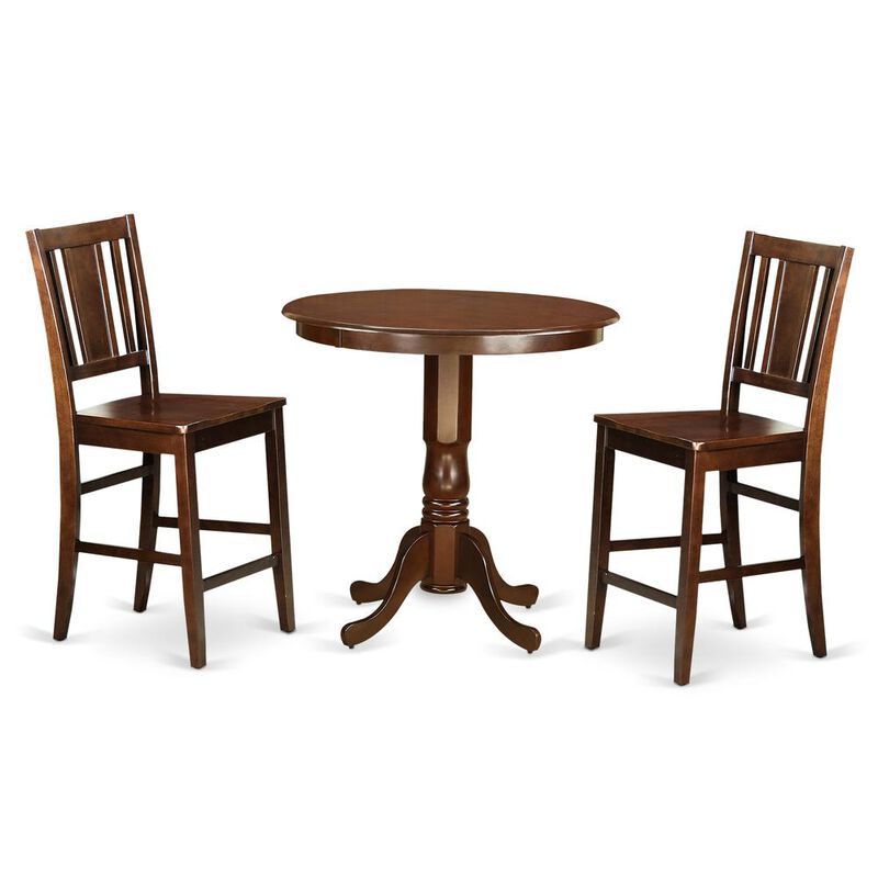 3 Pc pub Table set - Dinette Table and 2 counter height Dining chair.