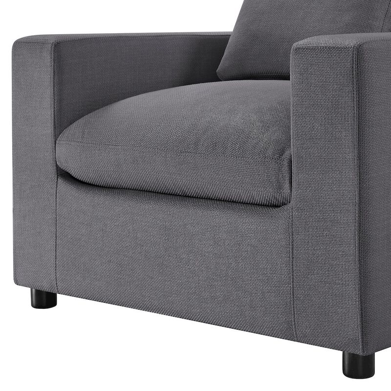 Comfort Pointe Casella Modern Armchair - Charcoal