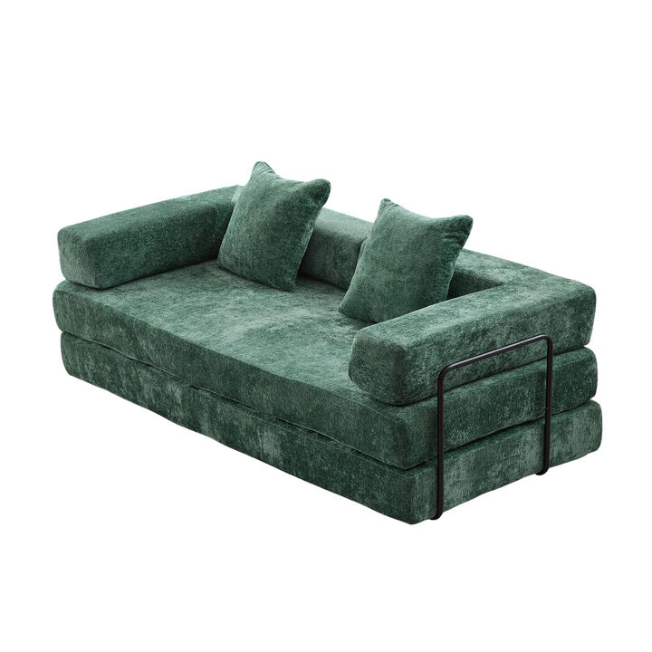 Floor Sofa Bed with Multi-Position Design for Bedroom or Living Room