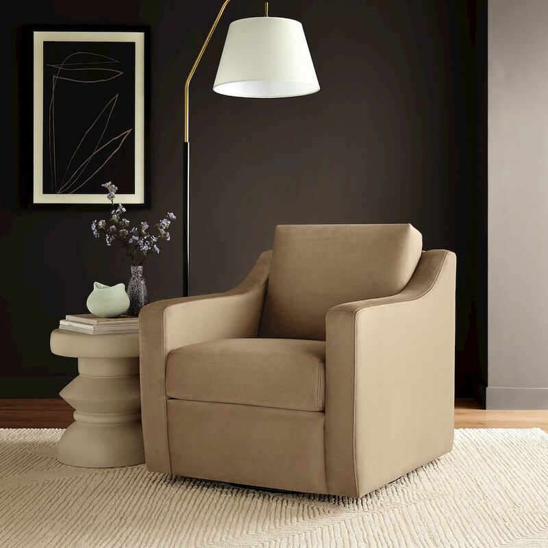 Liora Performance Velvet Armchair image number 7