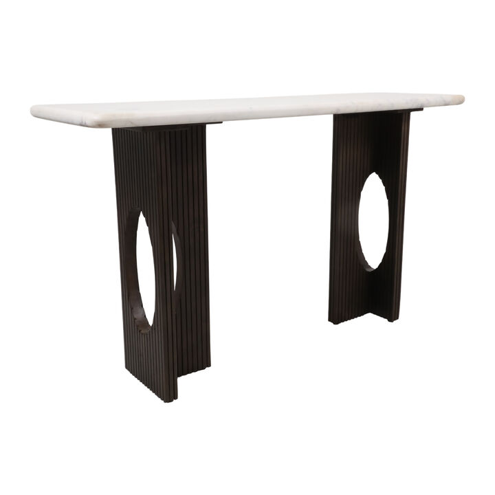 Fluted Base Console Table