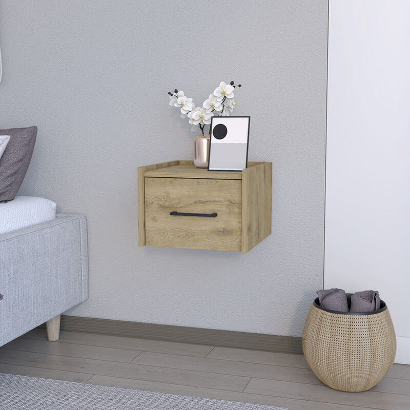 Streamdale Floating Nightstand Calion, Bedroom, Macadamia image number 2