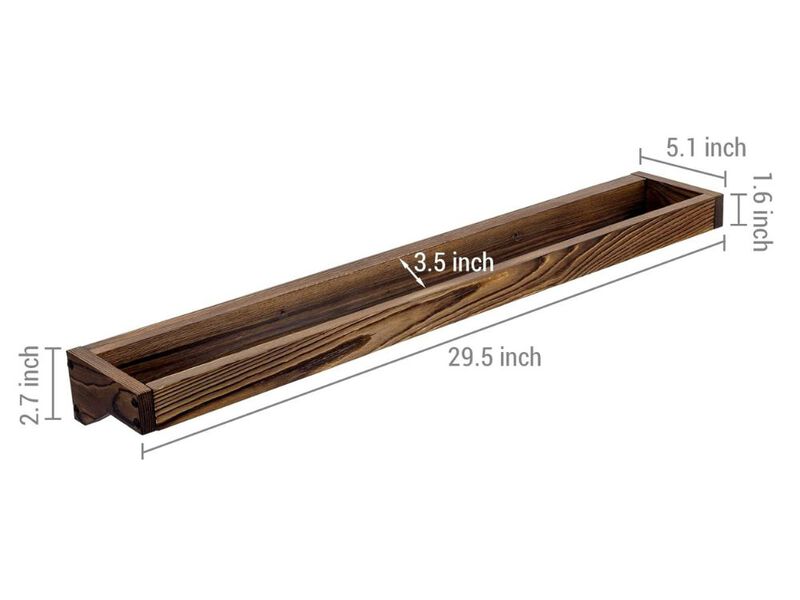 Entryway Wood Shoe Organizer Closet Storage 30 Inch Rustic image number 2