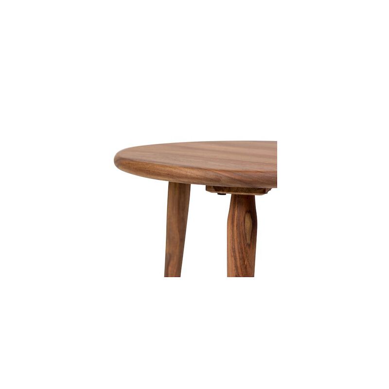 Porter Designs Urban Solid Sheesham Wood End Table, Natural image number 1
