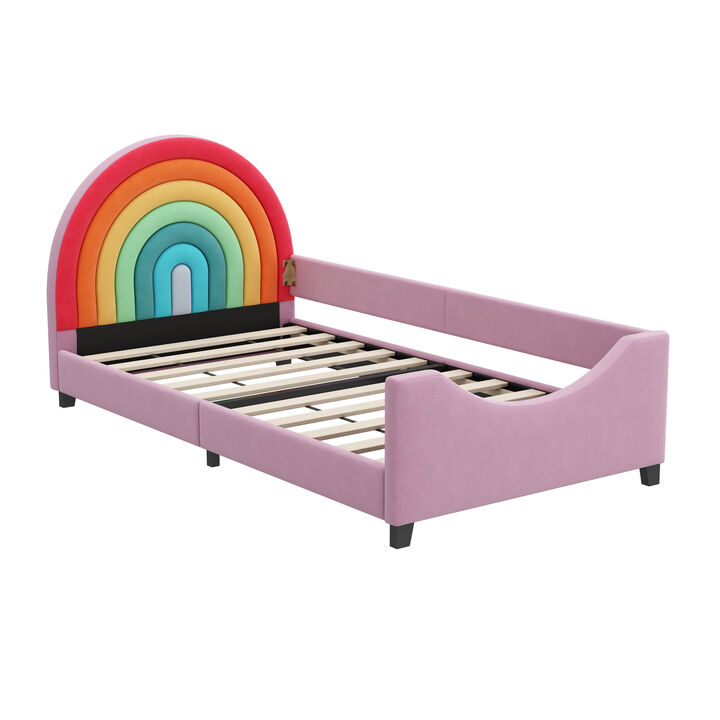 Merax Upholstered Daybed Bed for Boys & Girls, Teens