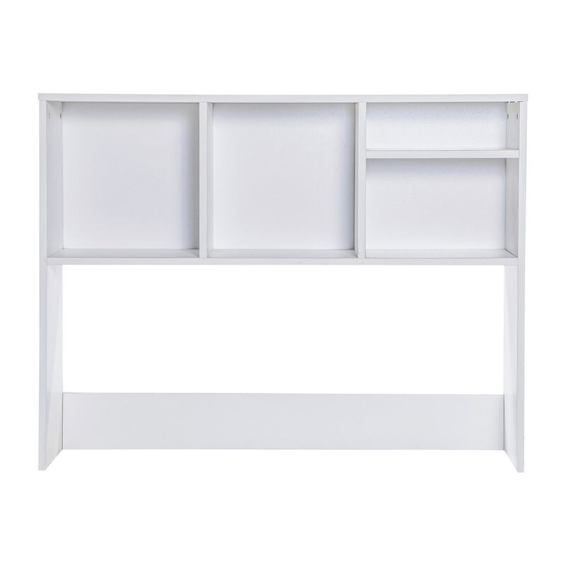Flash Furniture Lotus Desktop Bookshelf Storage Organizer with Multiple Cubbies in White image number 4